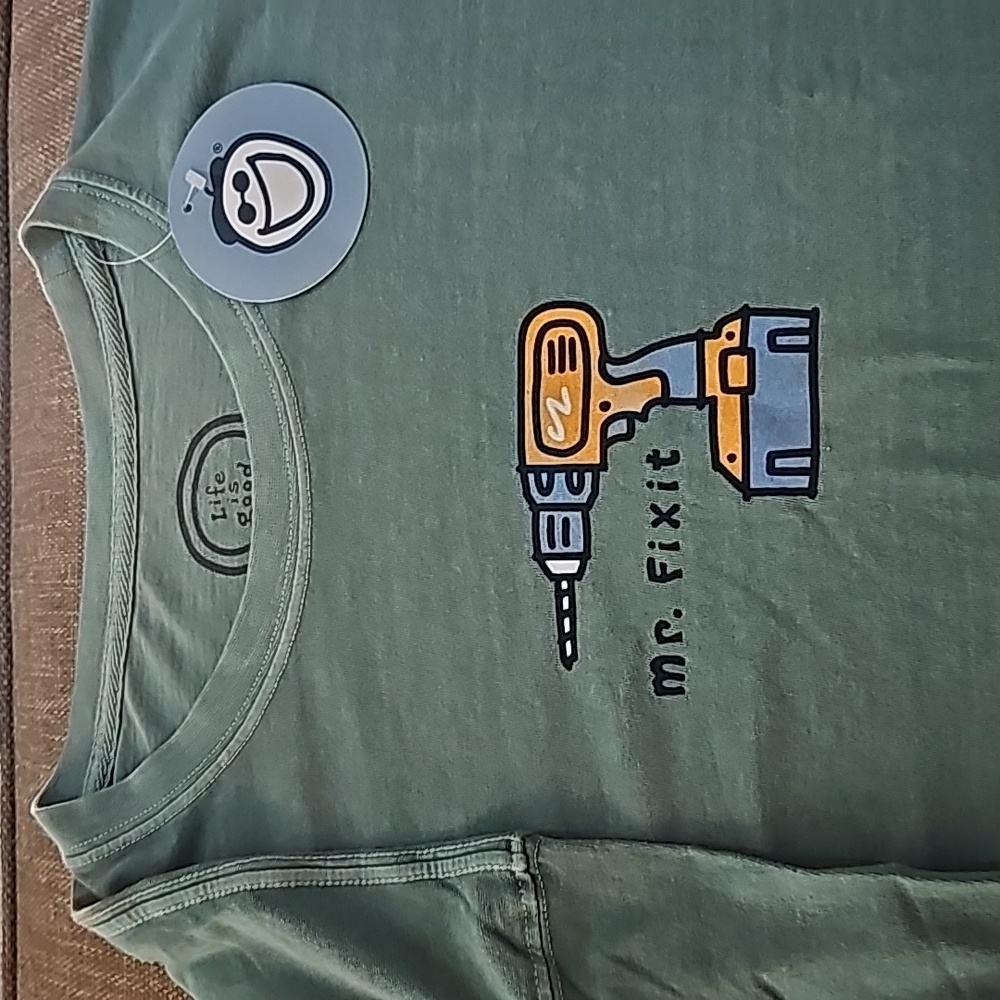 LIFE IS GOOD MR.FIX IT LONG SLEEVE TEE